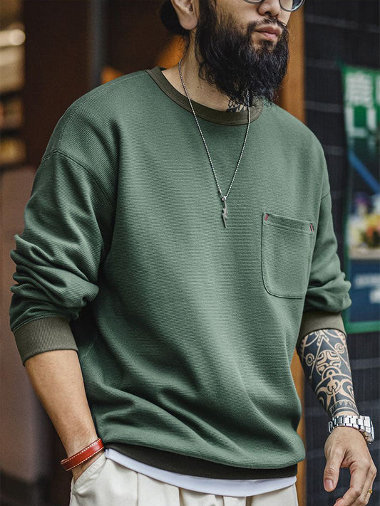 Men's Waffle Knit Sweatshirt