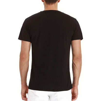 Men's Casual Short Sleeve Henley T-Shirt with Pocket